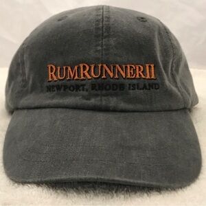 Adams RumRunner II Newport, RI Adjustable Grey Yachting Baseball Cap NWOT